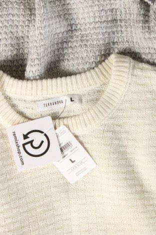 Herrenpullover Terranova, Größe L, Farbe Grau, Preis 15,49 €