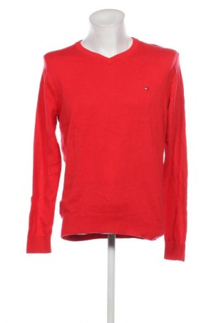 Męski sweter Tommy Hilfiger, Rozmiar L, Kolor Czerwony, Cena 241,97 zł