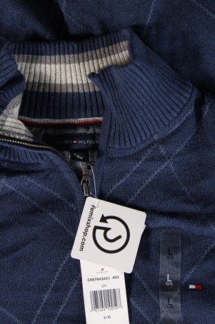 Męski sweter Tommy Hilfiger, Rozmiar L, Kolor Niebieski, Cena 292,99 zł