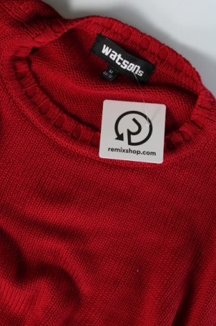 Herrenpullover Watson's, Größe M, Farbe Rot, Preis 9,79 €