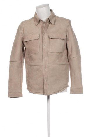 Herren Lederjacke Selected, Größe L, Farbe Beige, Preis € 64,99