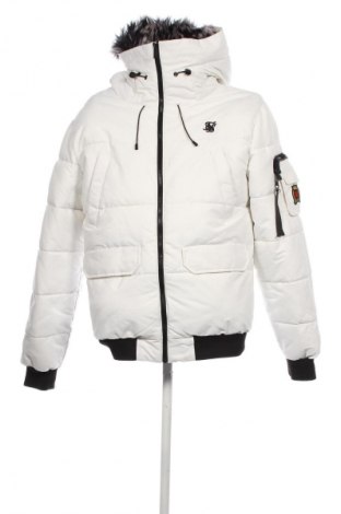 Herrenjacke SikSilk, Größe L, Farbe Weiß, Preis € 42,49