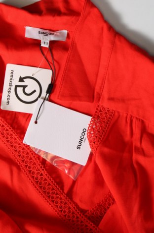 Kleid SUNCOO, Größe S, Farbe Rot, Preis € 14,99