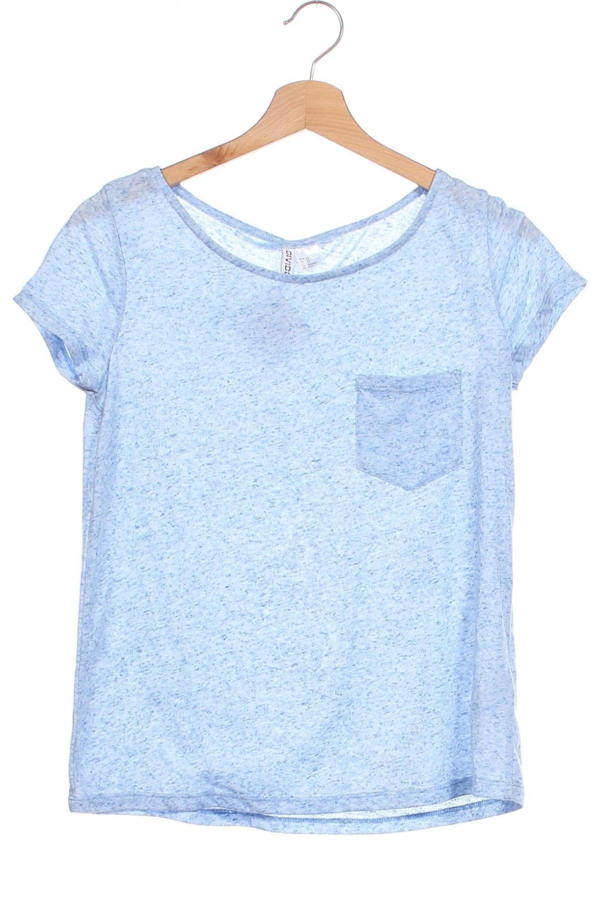 Damen Shirt H&M Divided, Größe XS, Farbe Blau, Preis € 1,99