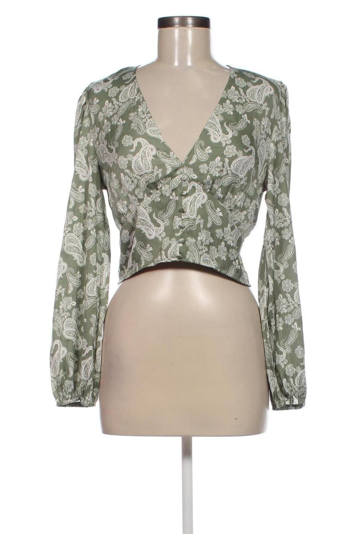 Bluză de femei Stradivarius, Mărime L, Culoare Verde, Preț 20,99 Lei