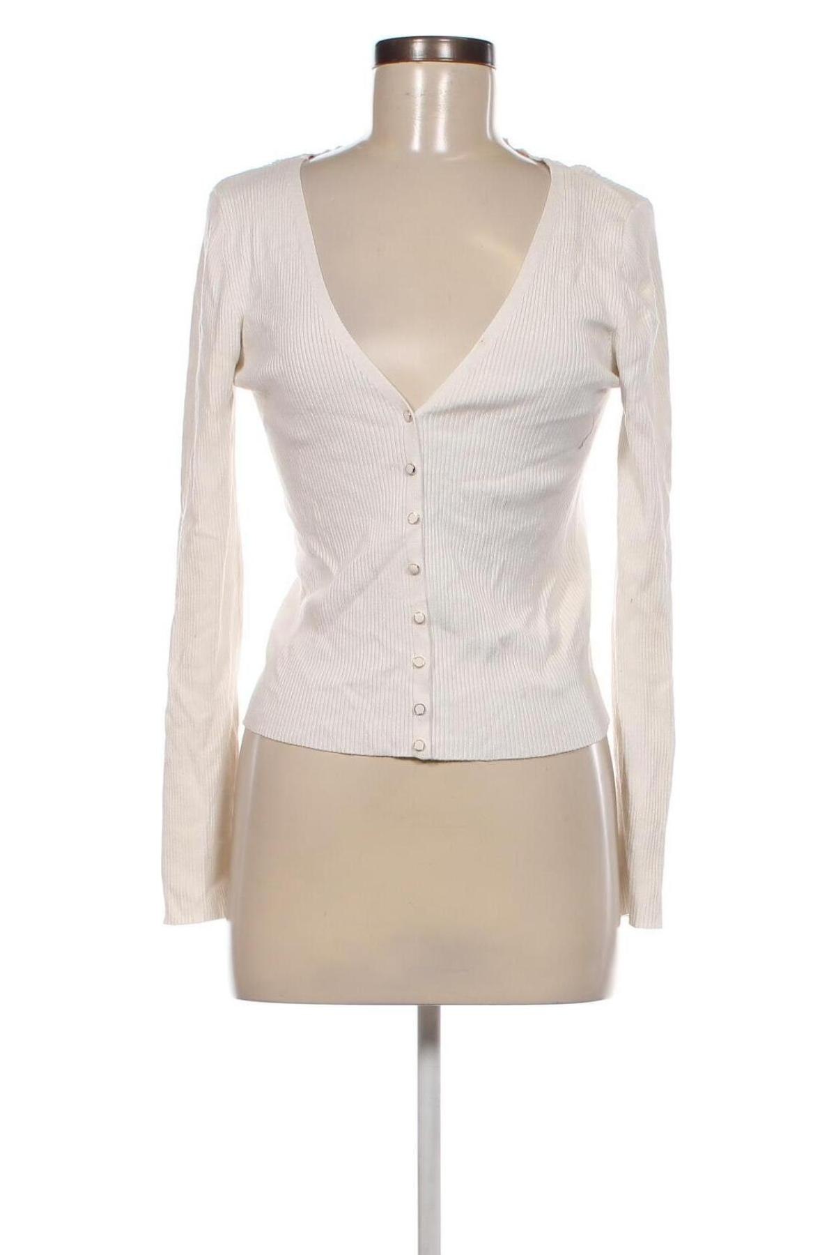 Damen Shirt Stradivarius, Größe L, Farbe Weiß, Preis € 4,99