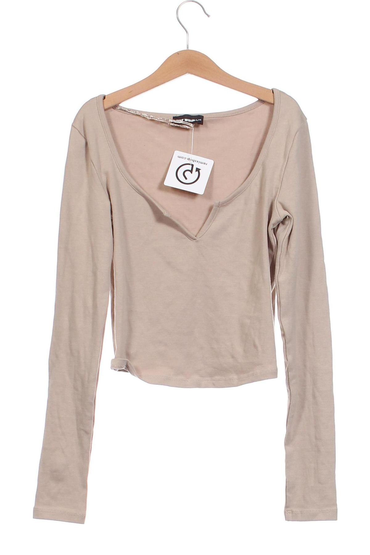 Damen Shirt Tally Weijl, Größe XS, Farbe Beige, Preis 3,37 €