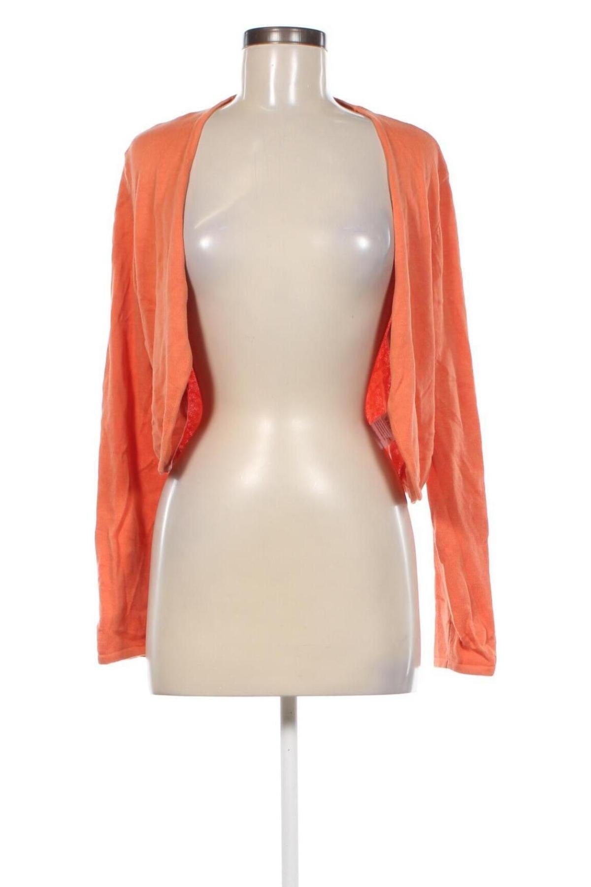 Damen Strickjacke, Größe L, Farbe Orange, Preis 7,49 €