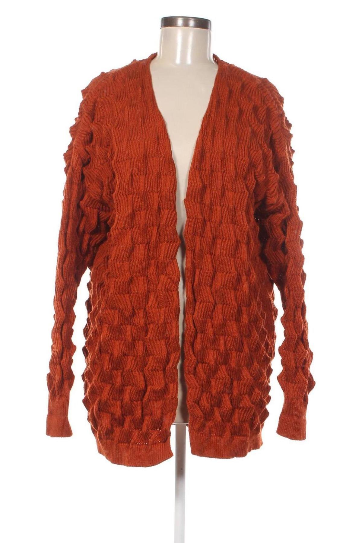 Damen Strickjacke, Größe L, Farbe Orange, Preis € 7,49