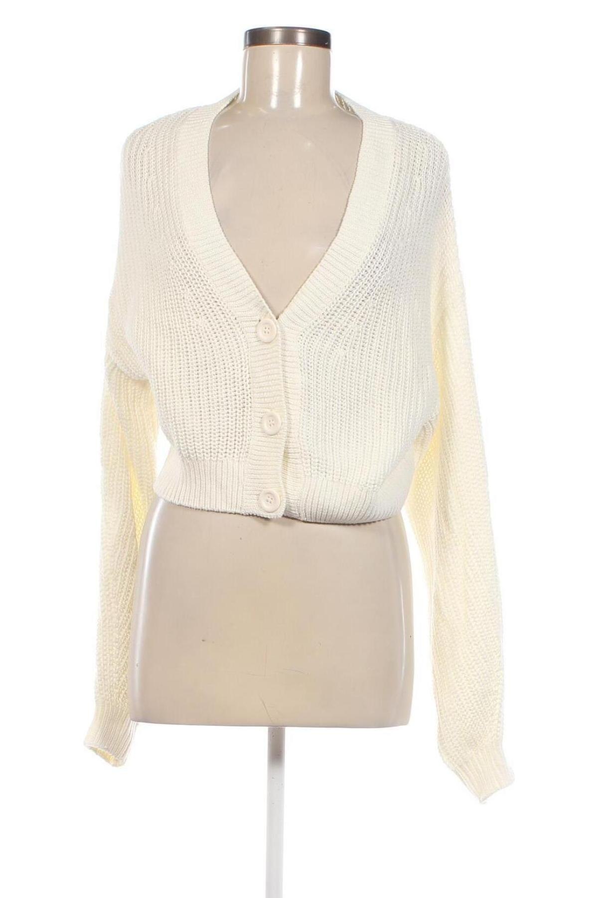 Cardigan de damă H&M Divided, Mărime S, Culoare Ecru, Preț 33,99 Lei