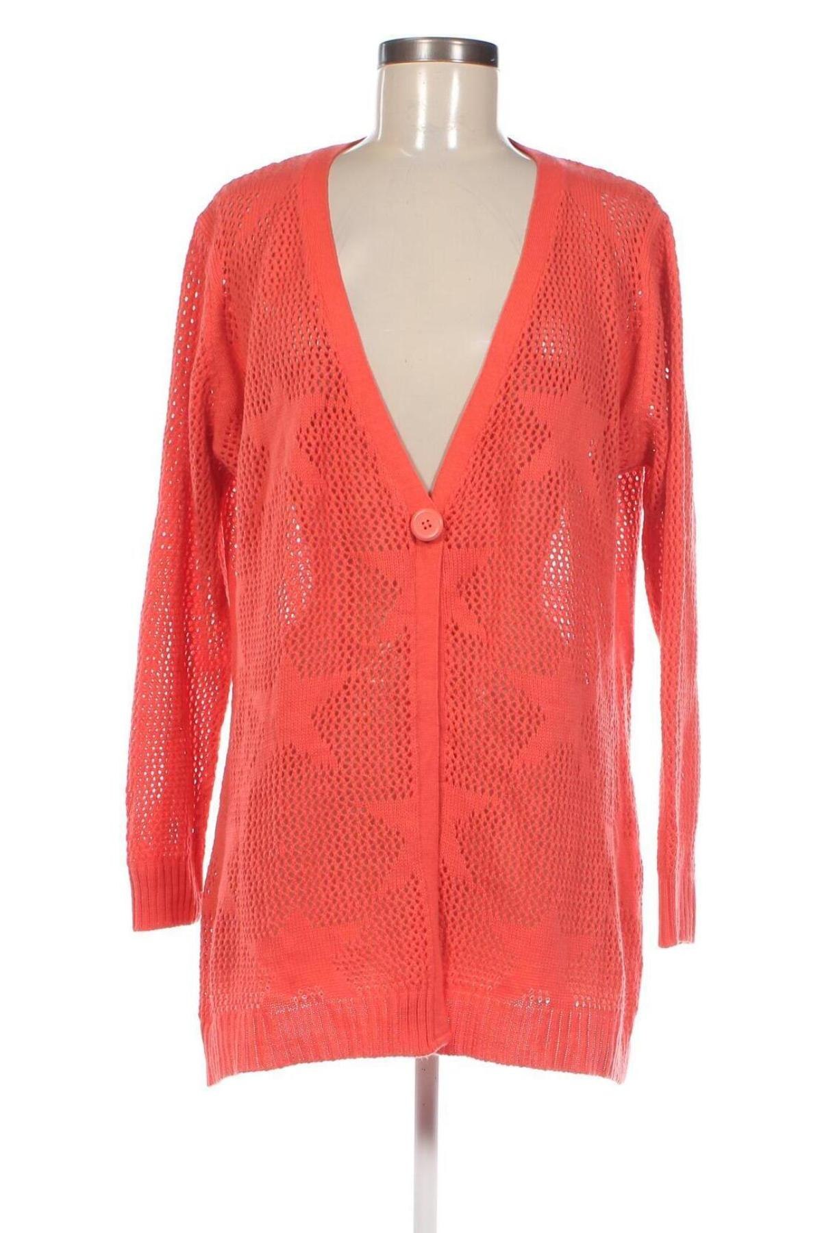 Damen Strickjacke Janina, Größe XL, Farbe Orange, Preis 5,99 €