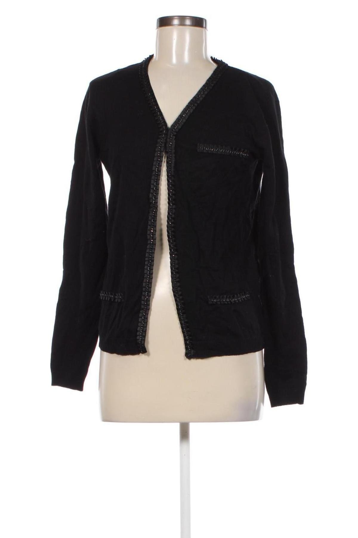 Cardigan de damă Laura Torelli, Mărime S, Culoare Negru, Preț 18,99 Lei