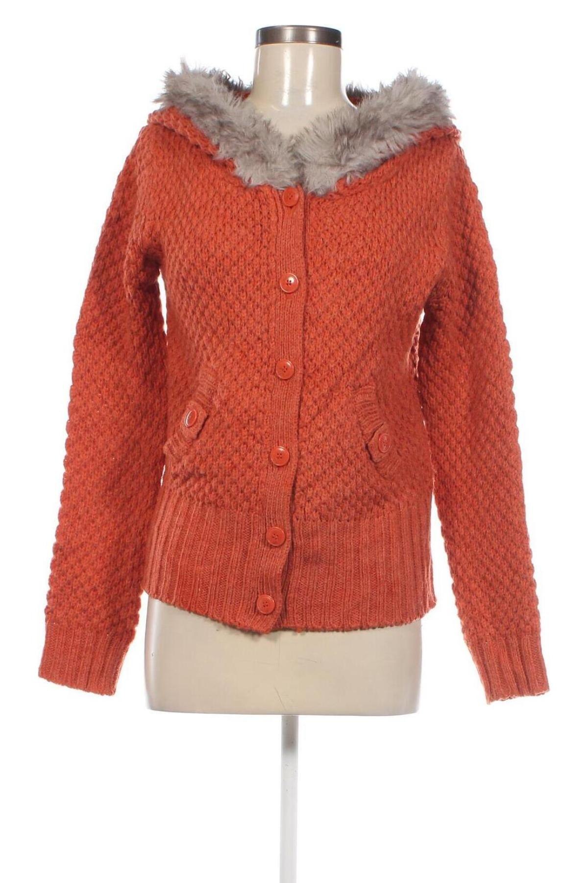 Damen Strickjacke Manguun, Größe M, Farbe Orange, Preis € 7,49