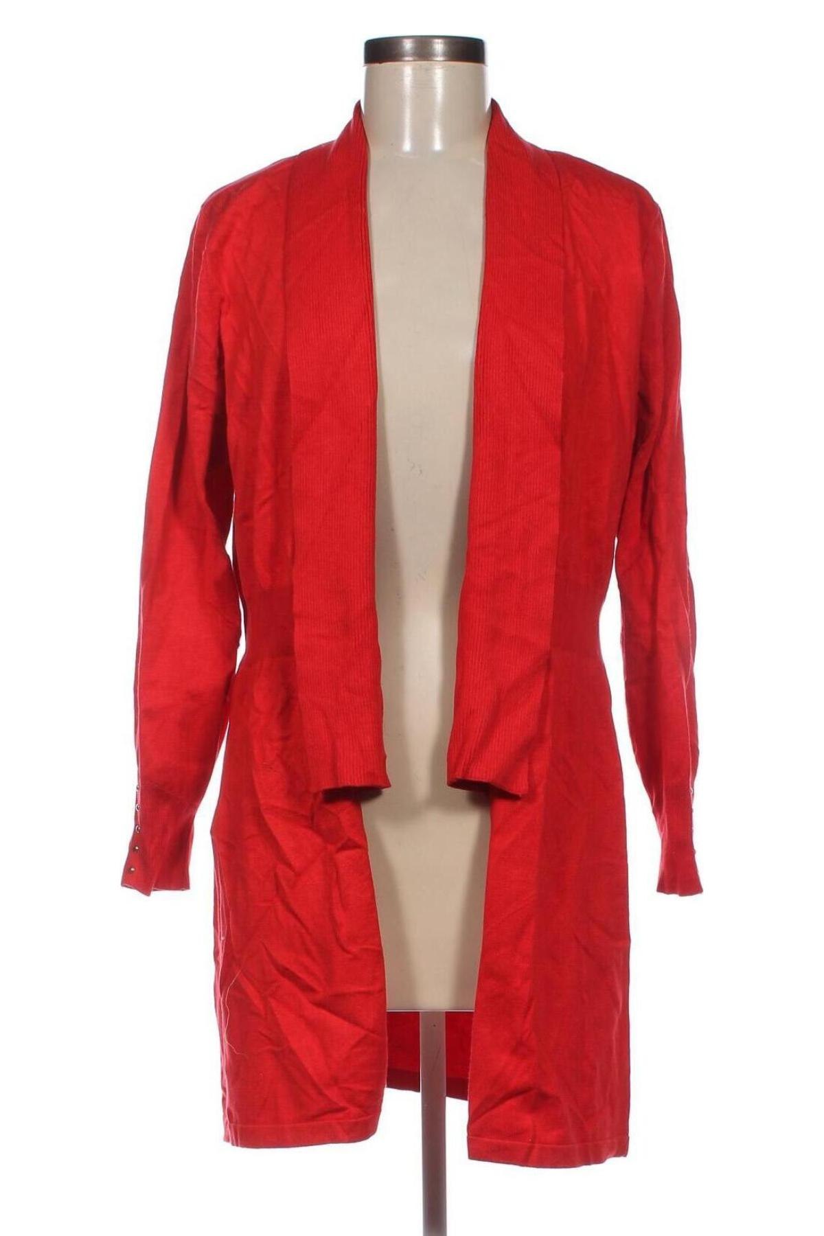 Damen Strickjacke Rockmans, Größe XL, Farbe Rot, Preis 9,99 €