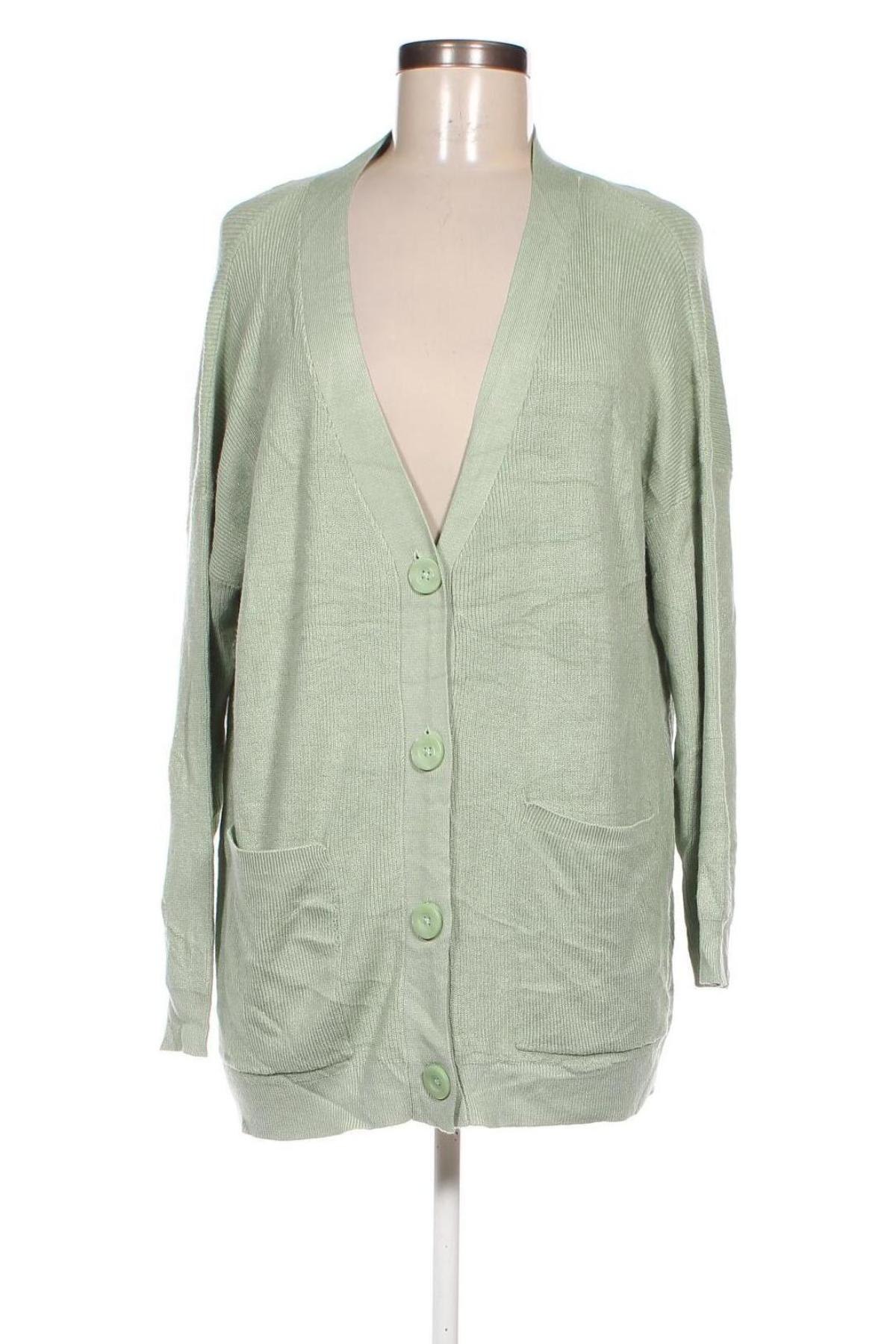 Cardigan de damă Stradivarius, Mărime S, Culoare Verde, Preț 33,99 Lei