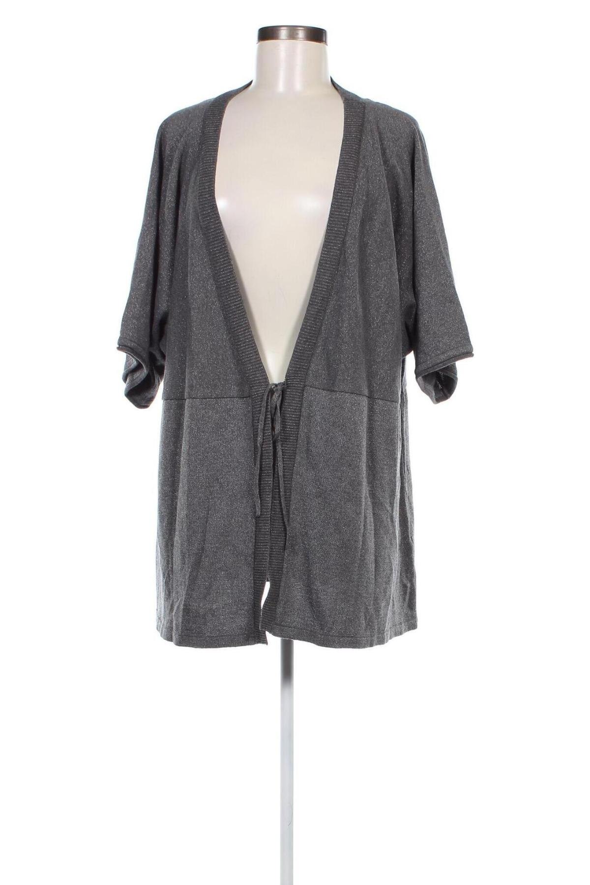 Damen Strickjacke Ulla Popken, Größe XXL, Farbe Grau, Preis € 9,99