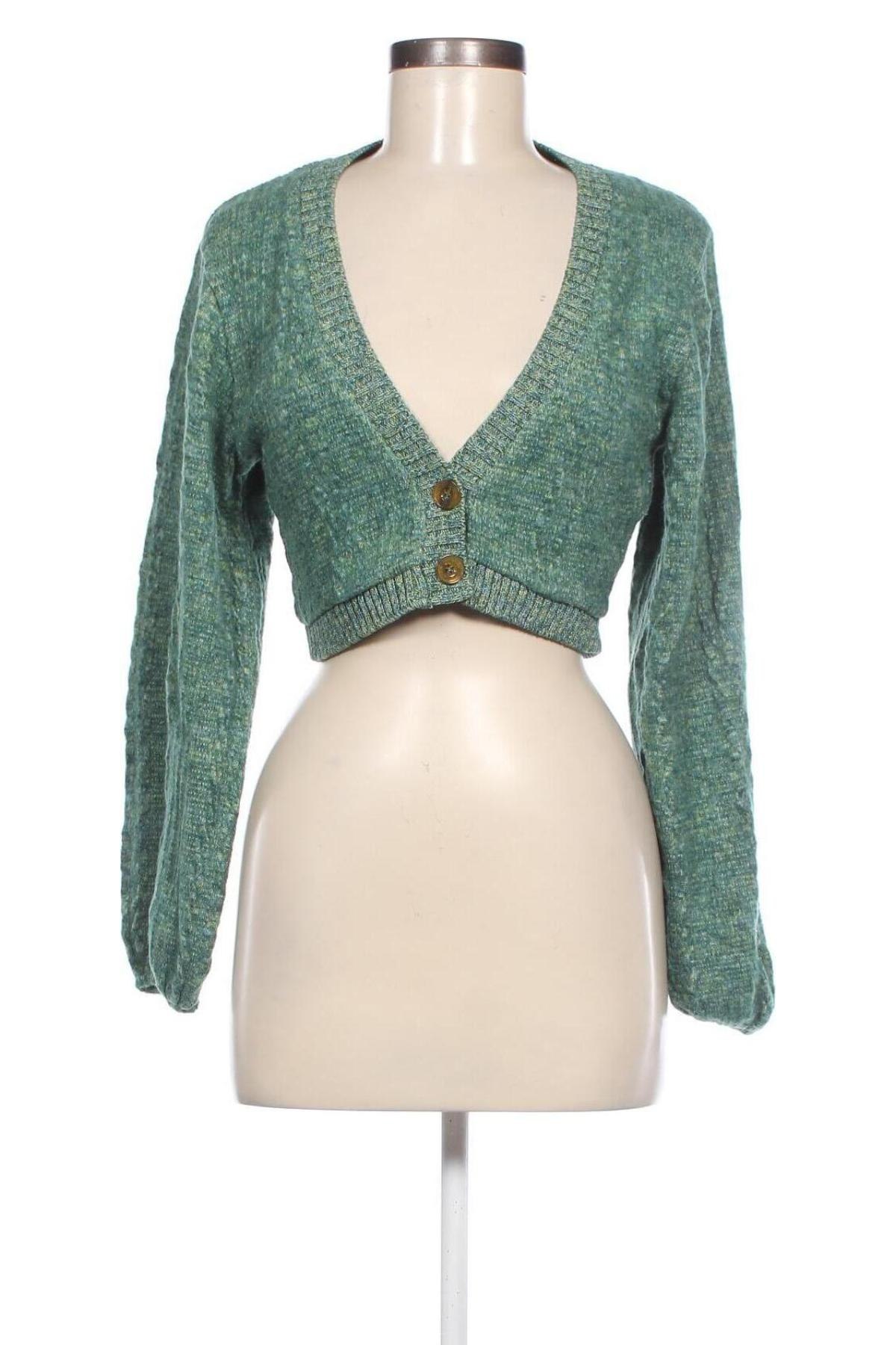 Cardigan de damă Zara, Mărime M, Culoare Verde, Preț 88,82 Lei