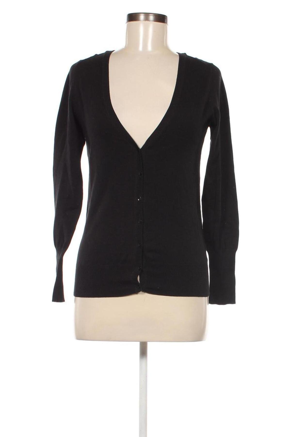 Cardigan de damă Zara Knitwear, Mărime M, Culoare Negru, Preț 31,99 Lei