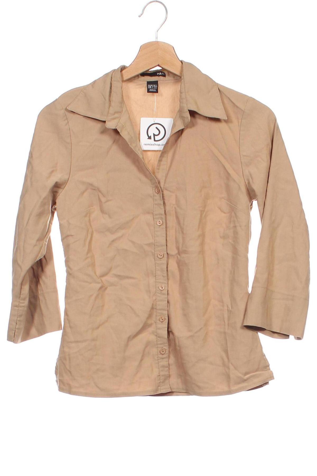 Damenbluse H&M, Größe XS, Farbe Beige, Preis € 5,99