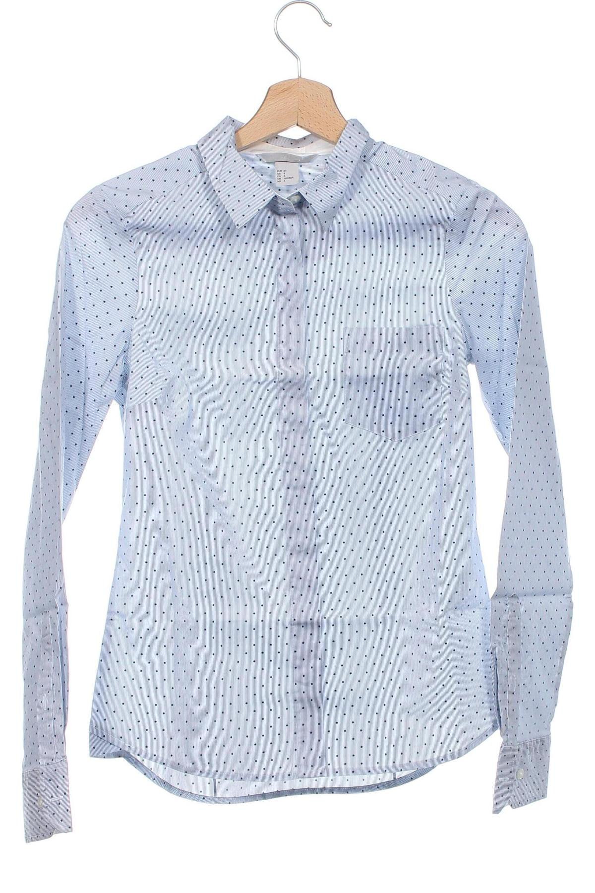 Damenbluse H&M, Größe XS, Farbe Blau, Preis 7,67 €