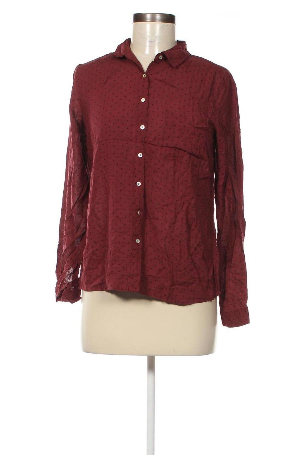 Damenbluse Pull&Bear, Größe M, Farbe Rot, Preis 3,99 €