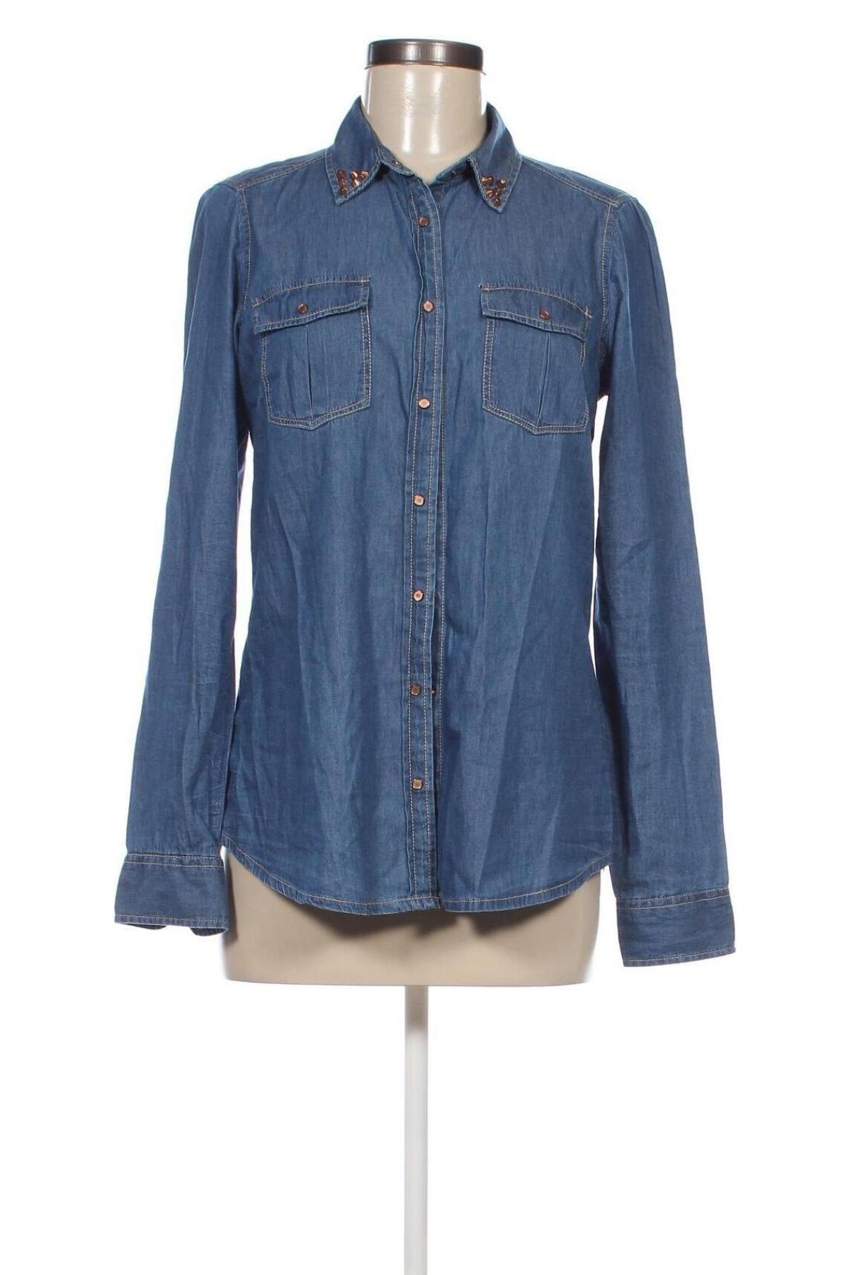 Damenbluse Pull&Bear, Größe M, Farbe Blau, Preis € 5,99