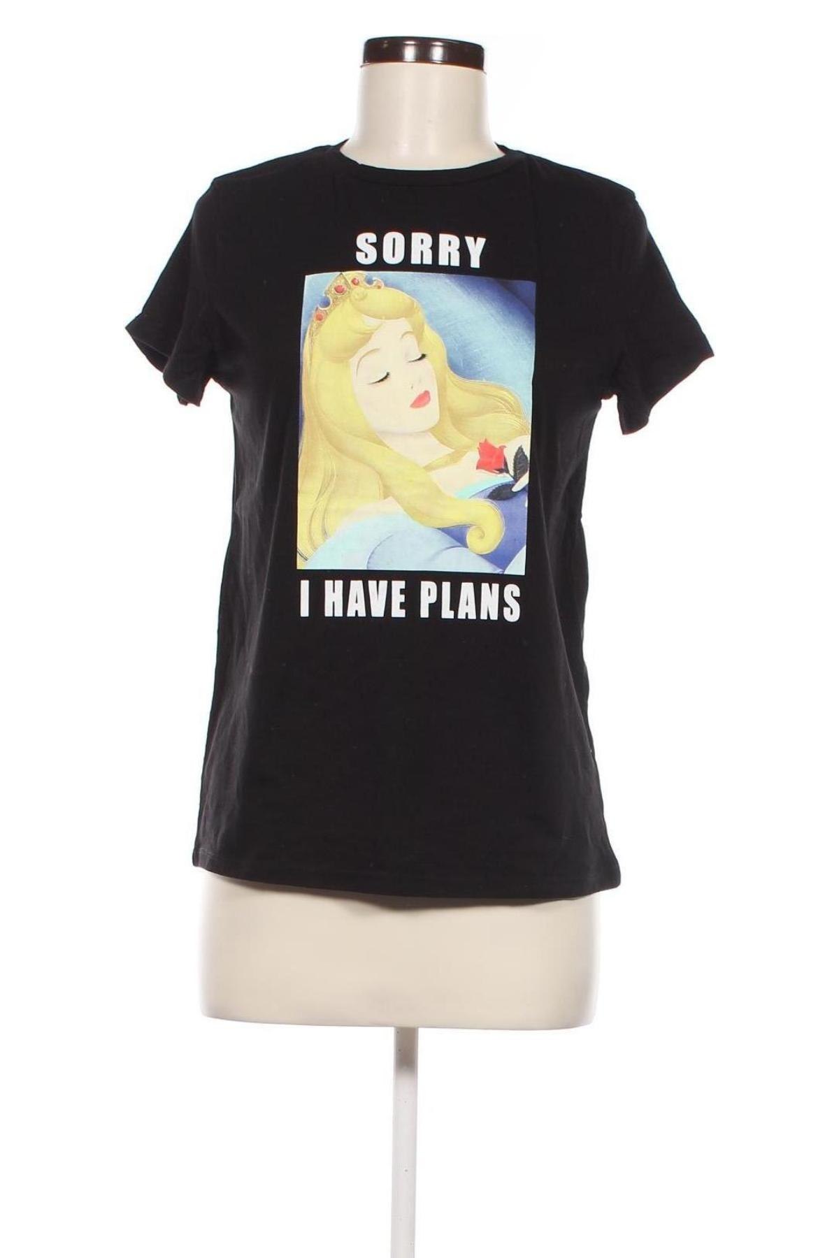 Γυναικείο t-shirt Disney, Μέγεθος S, Χρώμα Μαύρο, Τιμή 12,63 €