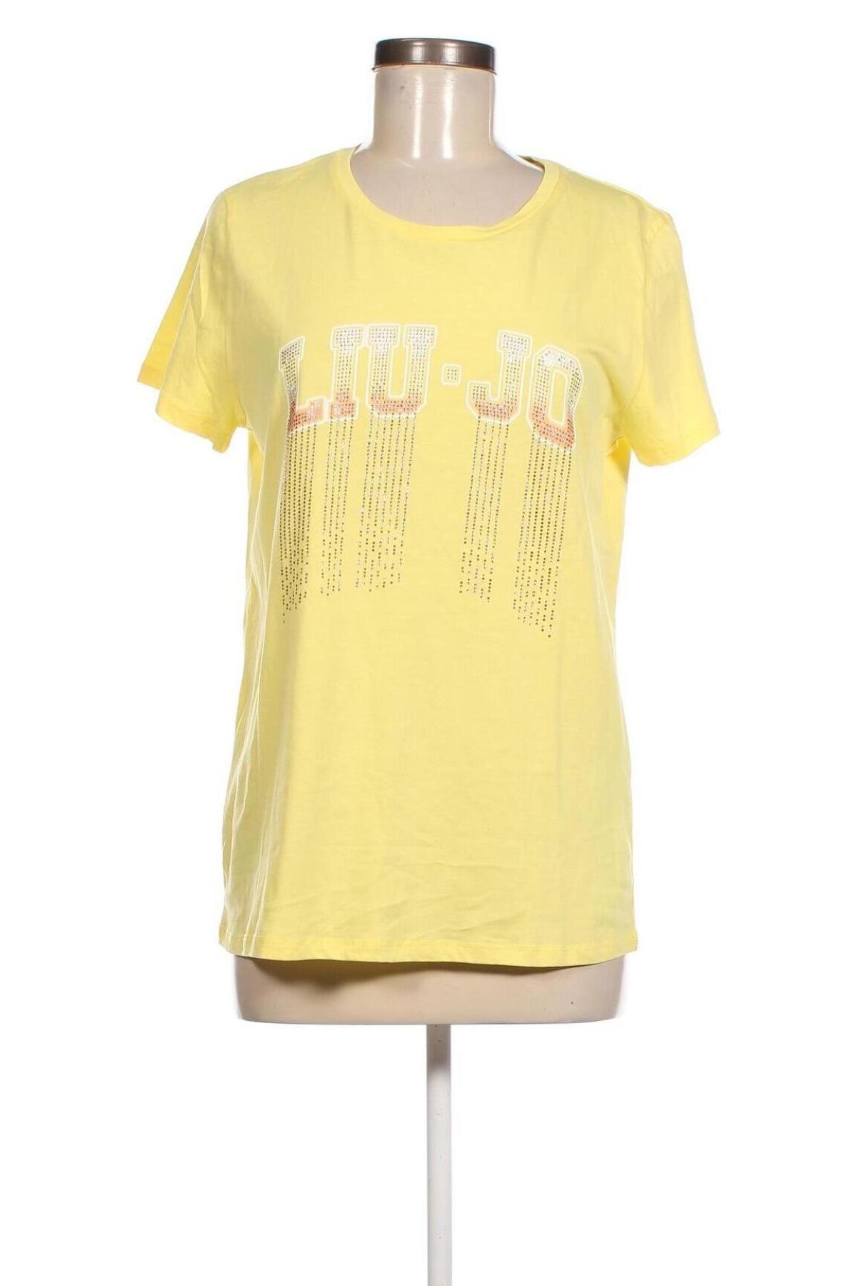 Damski T-shirt Liu Jo, Rozmiar L, Kolor Żółty, Cena 124,99 zł