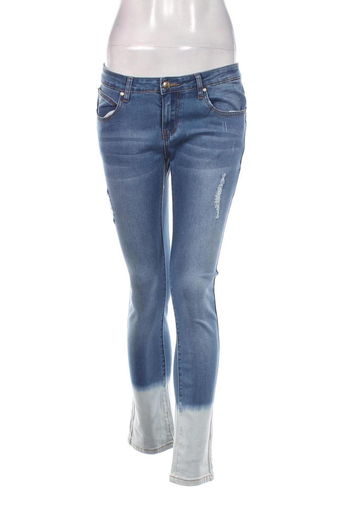 Damskie jeansy Fashion Wear, Rozmiar M, Kolor Niebieski, Cena 20,99 zł