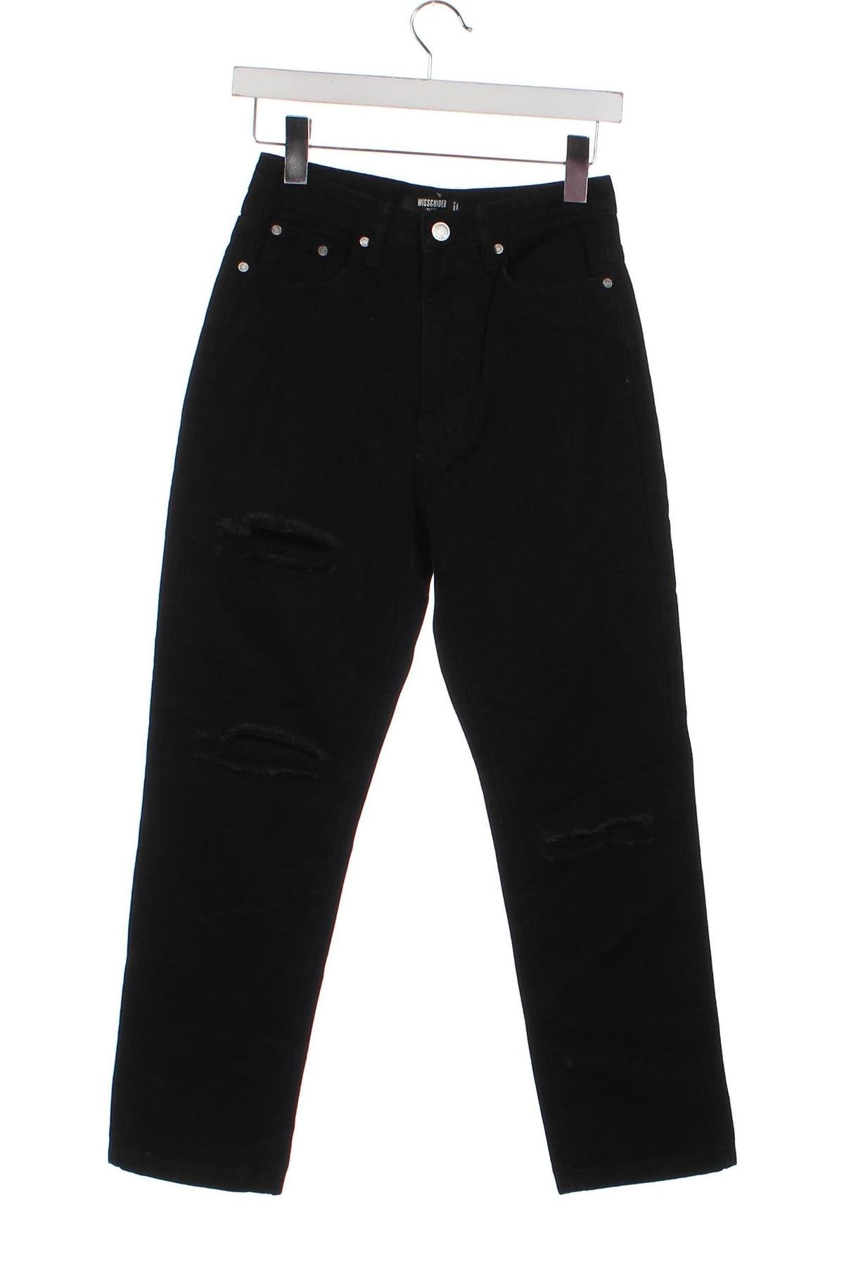 Damen Jeans Missguided, Größe XXS, Farbe Schwarz, Preis 6,99 €