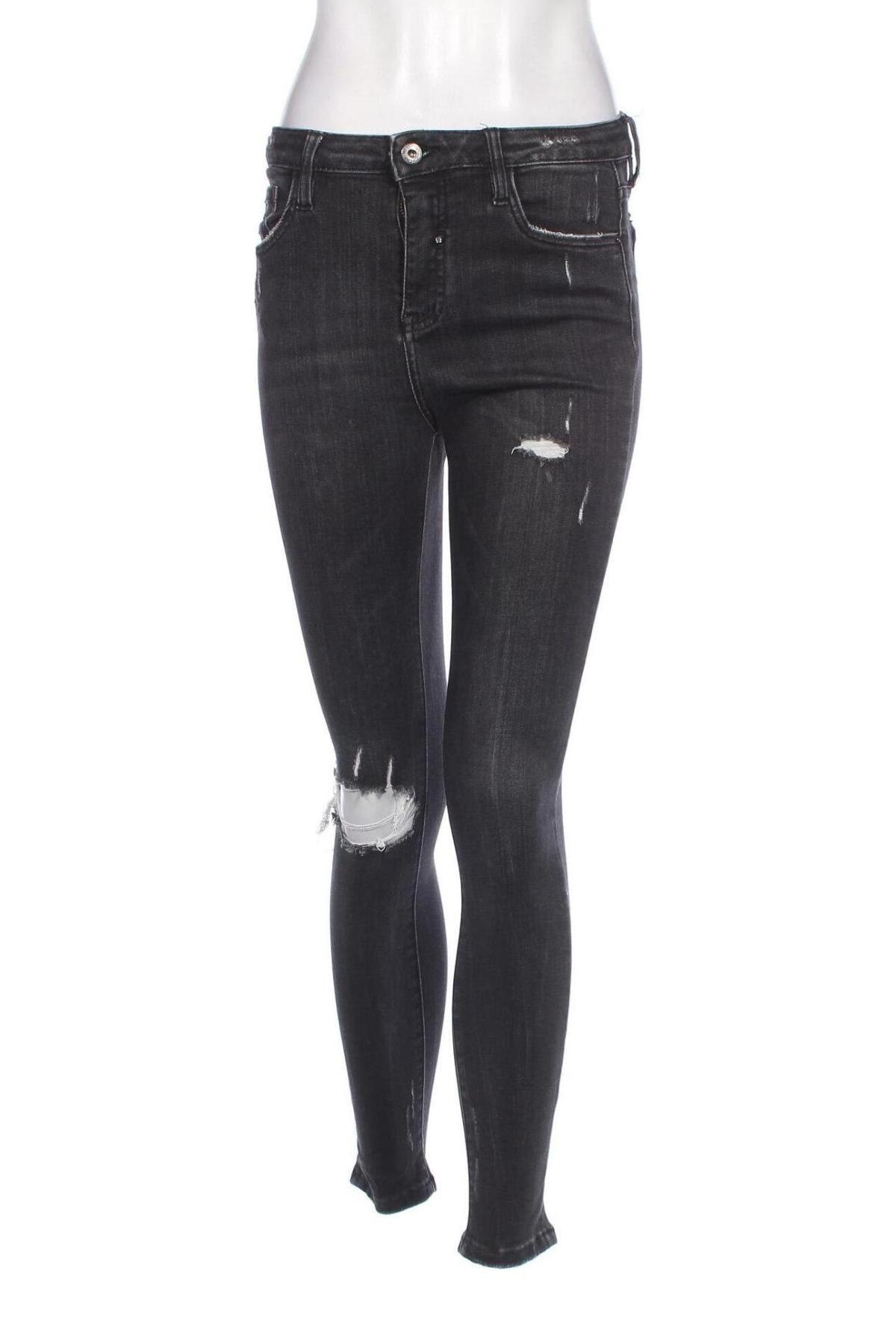 Damen Jeans Queen Hearts, Größe M, Farbe Grau, Preis € 5,99