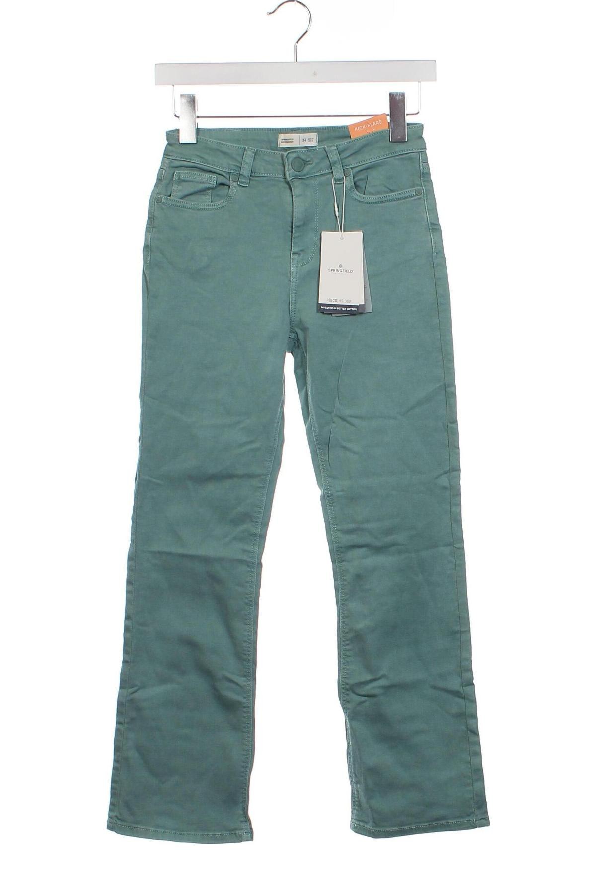 Damen Jeans Springfield, Größe XS, Farbe Grün, Preis € 10,99