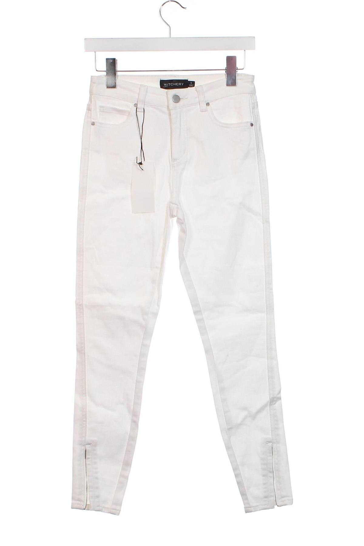 Damskie jeansy Witchery, Rozmiar XS, Kolor Biały, Cena 33,99 zł