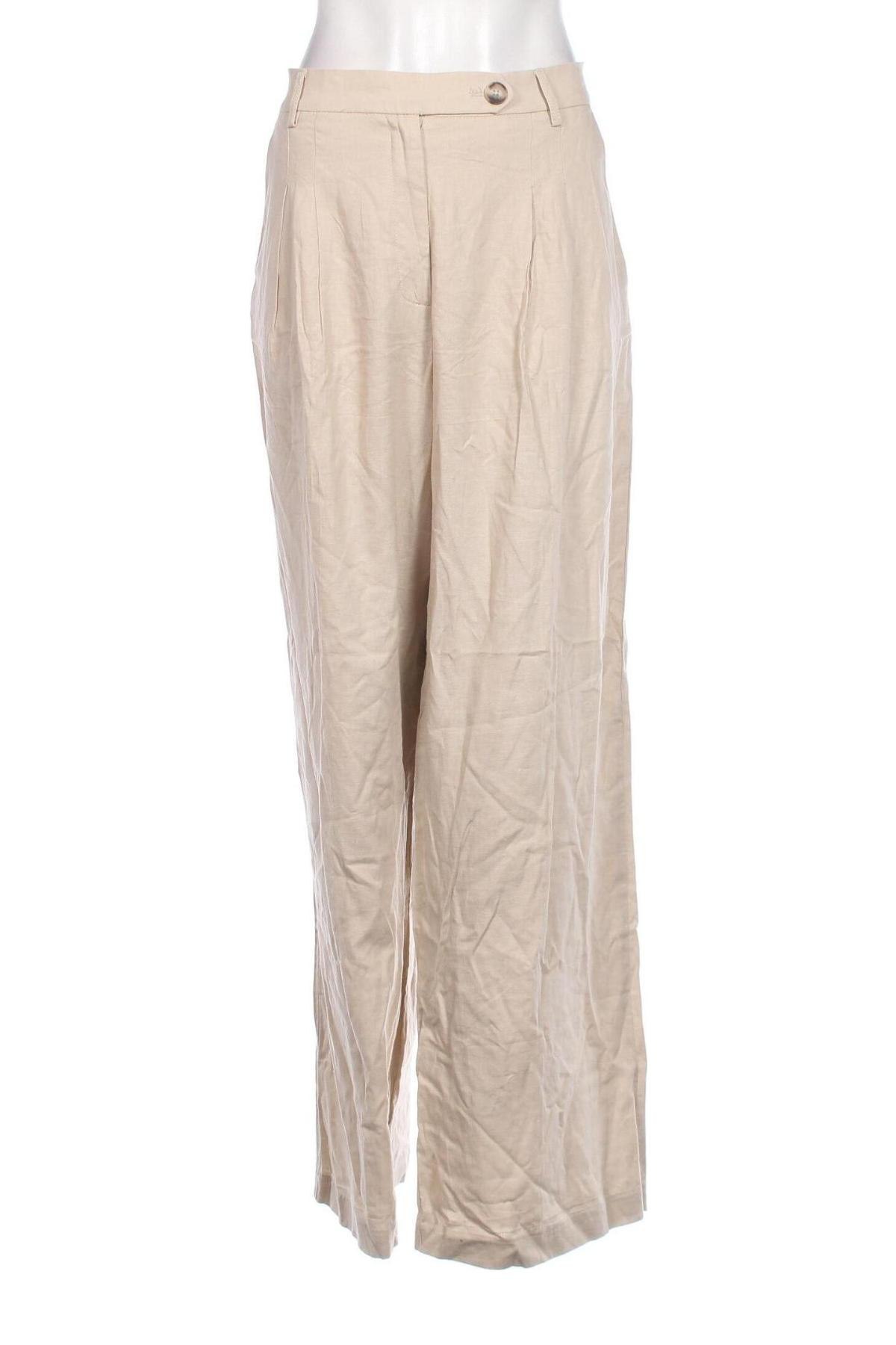 Damenhose Bershka, Größe XL, Farbe Beige, Preis 9,99 €