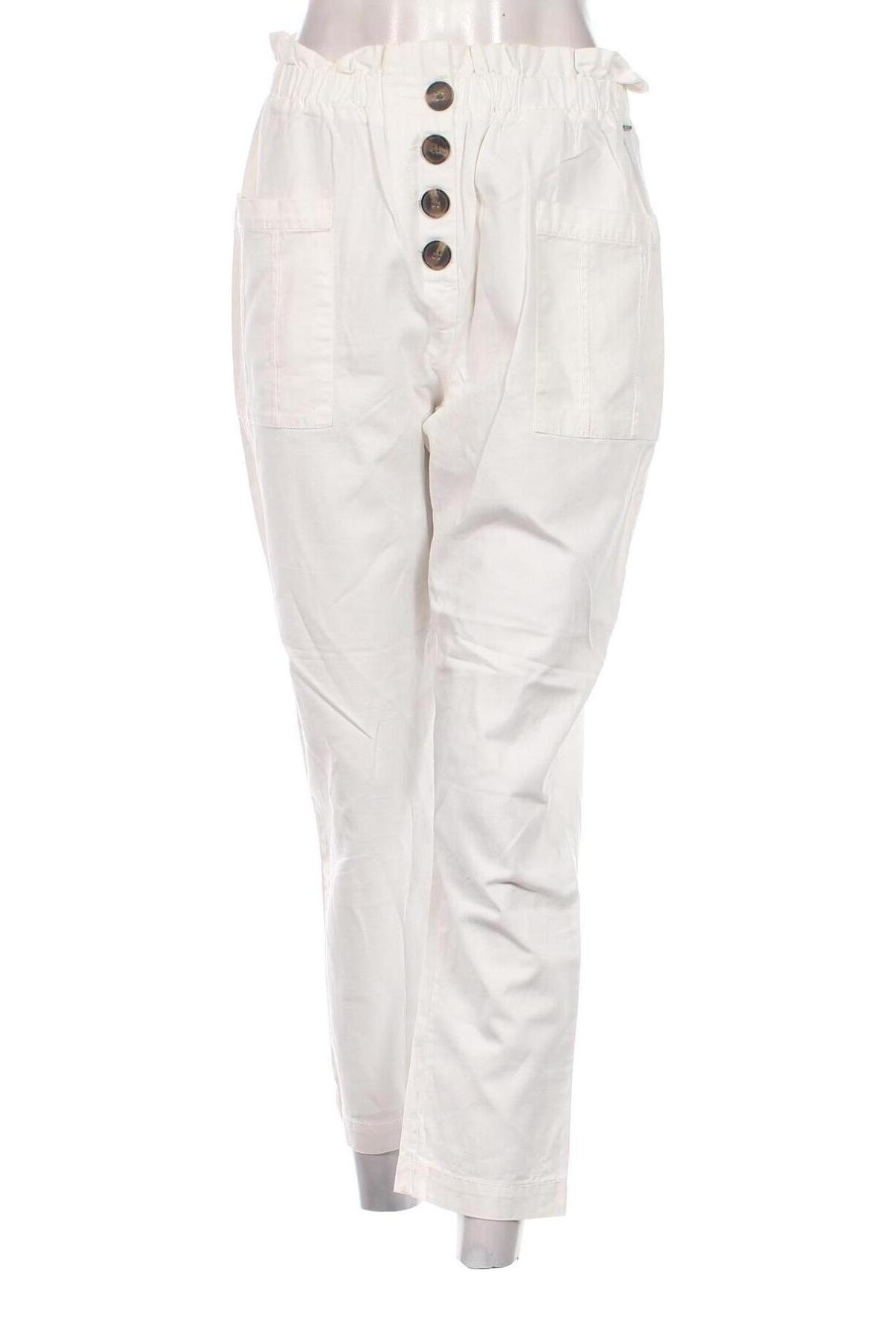 Pantaloni de femei Pepe Jeans, Mărime M, Culoare Alb, Preț 112,99 Lei