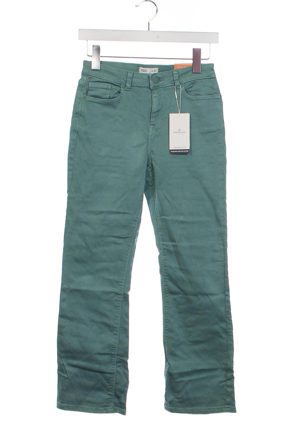 Pantaloni de femei Springfield, Mărime XS, Culoare Albastru, Preț 60,99 Lei