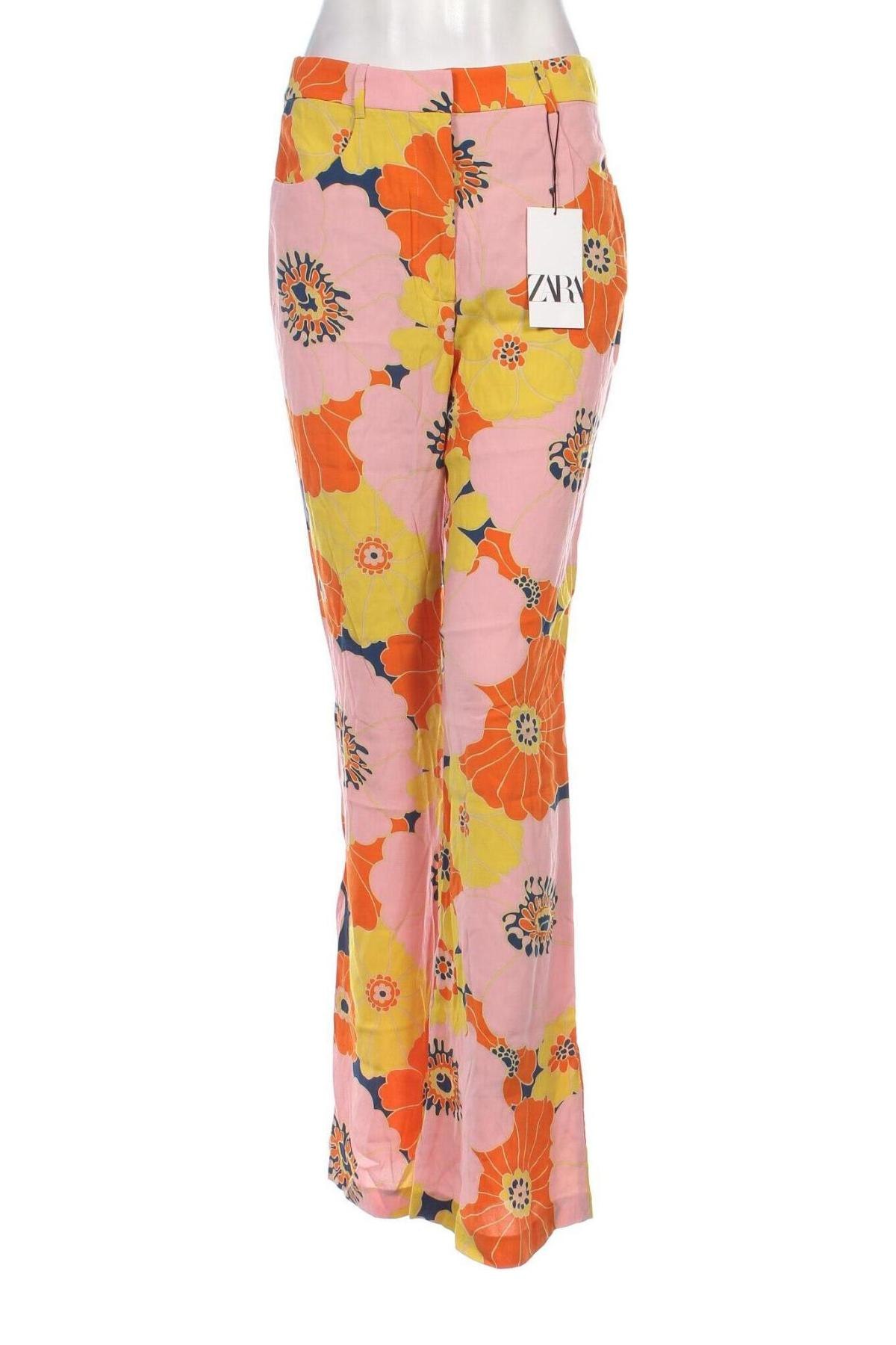 Pantaloni de femei Zara, Mărime M, Culoare Multicolor, Preț 110,99 Lei