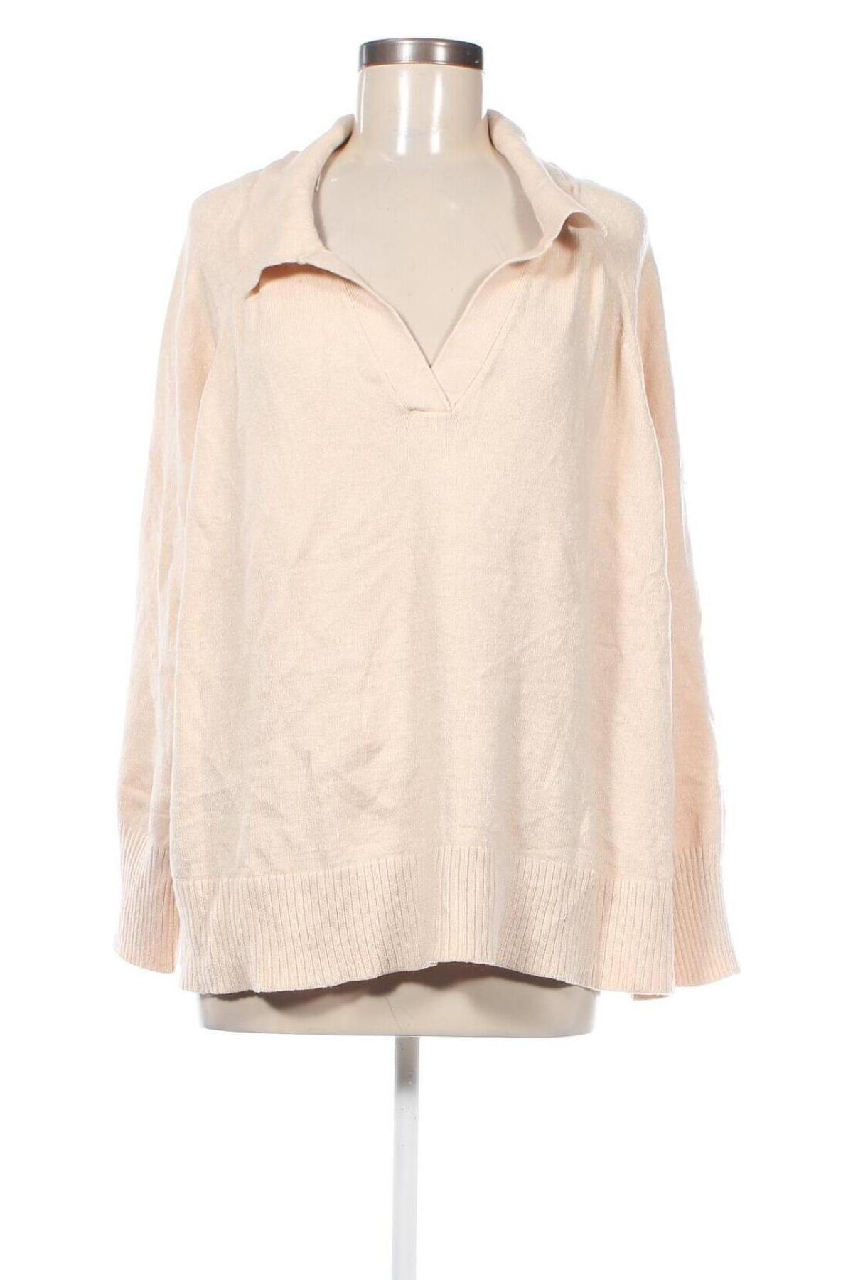 Damenpullover Ava & Viv, Größe 4XL, Farbe Beige, Preis € 7,49