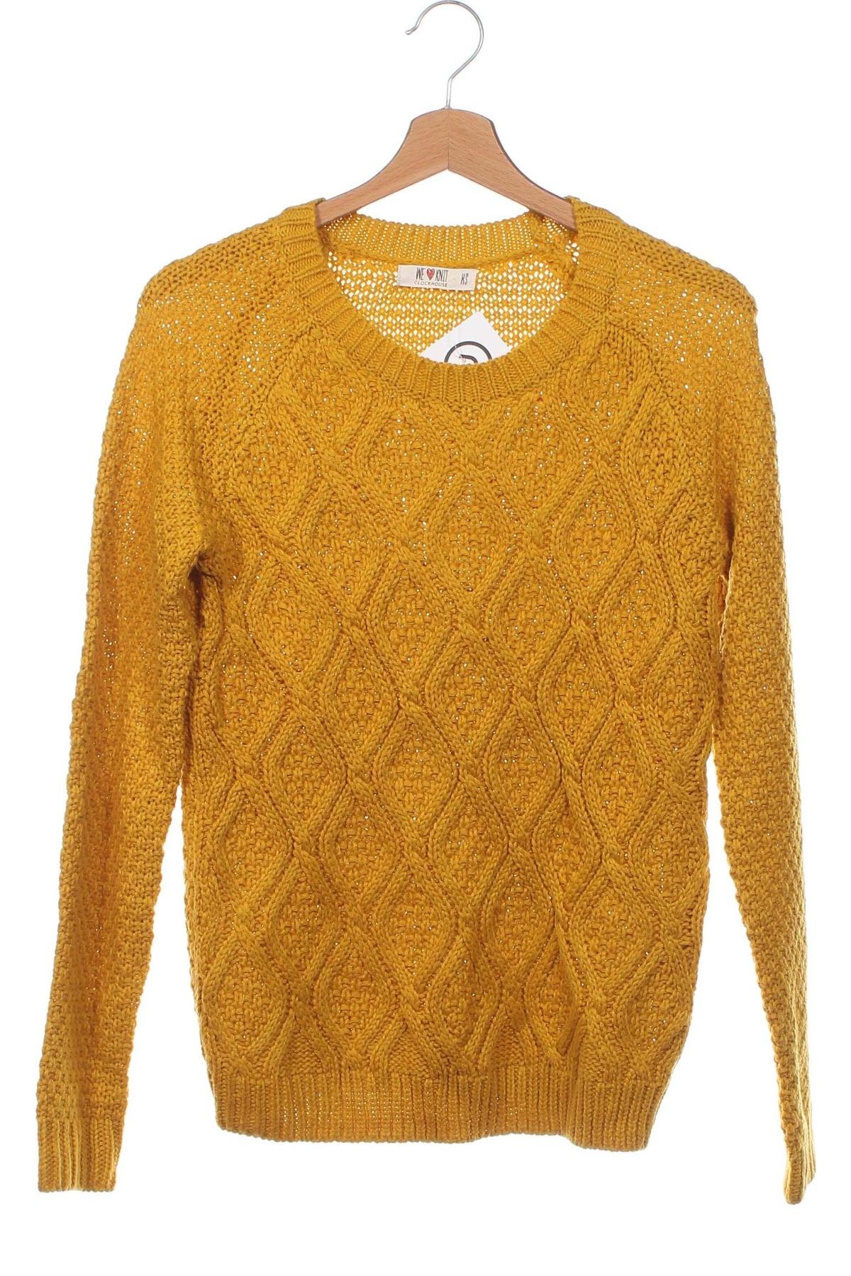 Damski sweter Clockhouse, Rozmiar XS, Kolor Żółty, Cena 41,99 zł