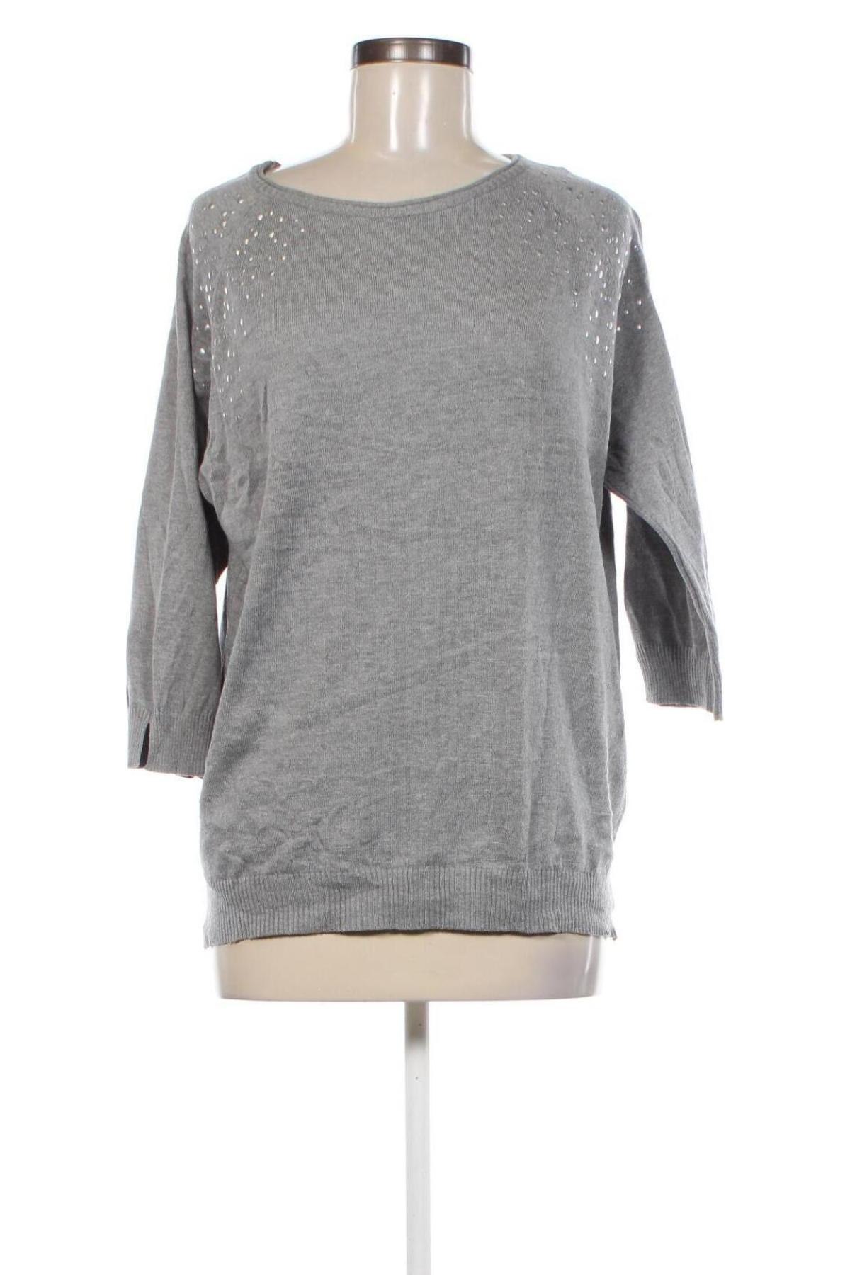 Damenpullover Laura Torelli, Größe M, Farbe Grau, Preis 7,49 €