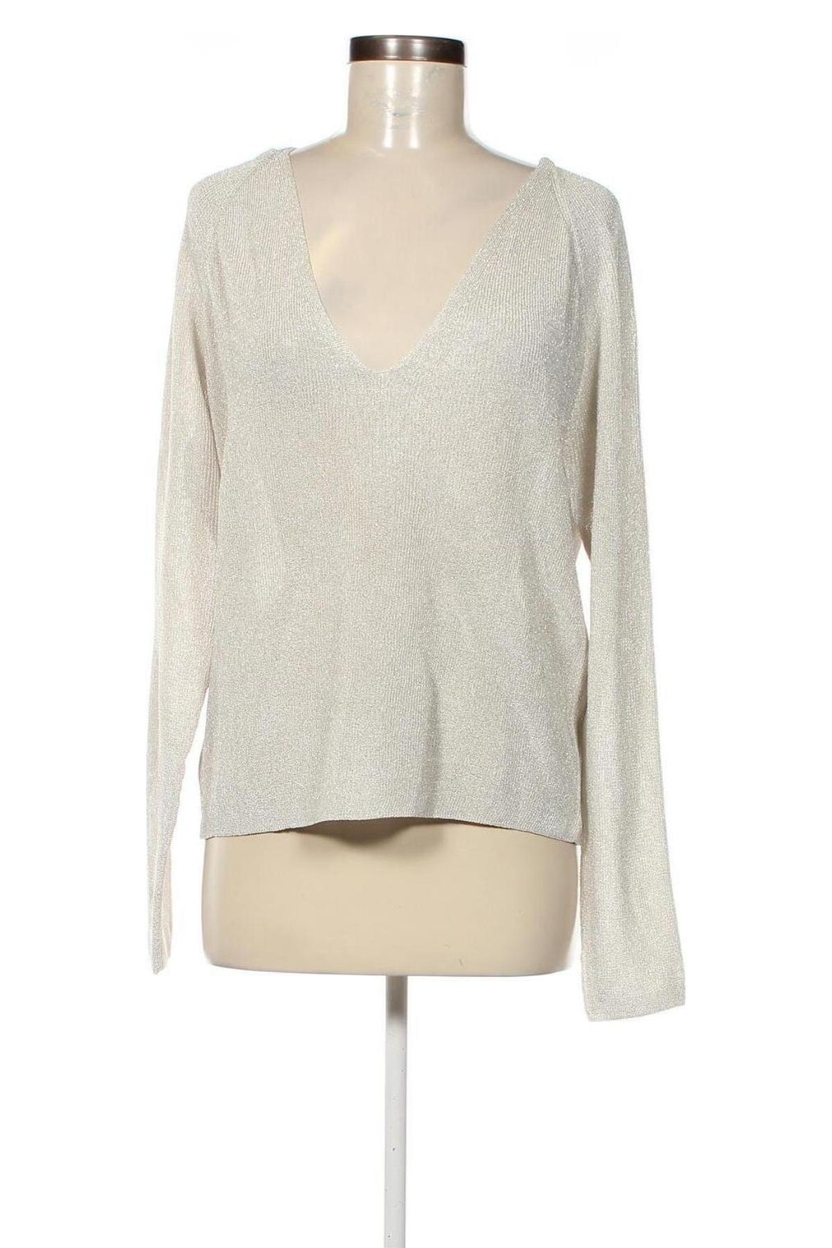 Damenpullover Mango, Größe L, Farbe Silber, Preis 7,99 €