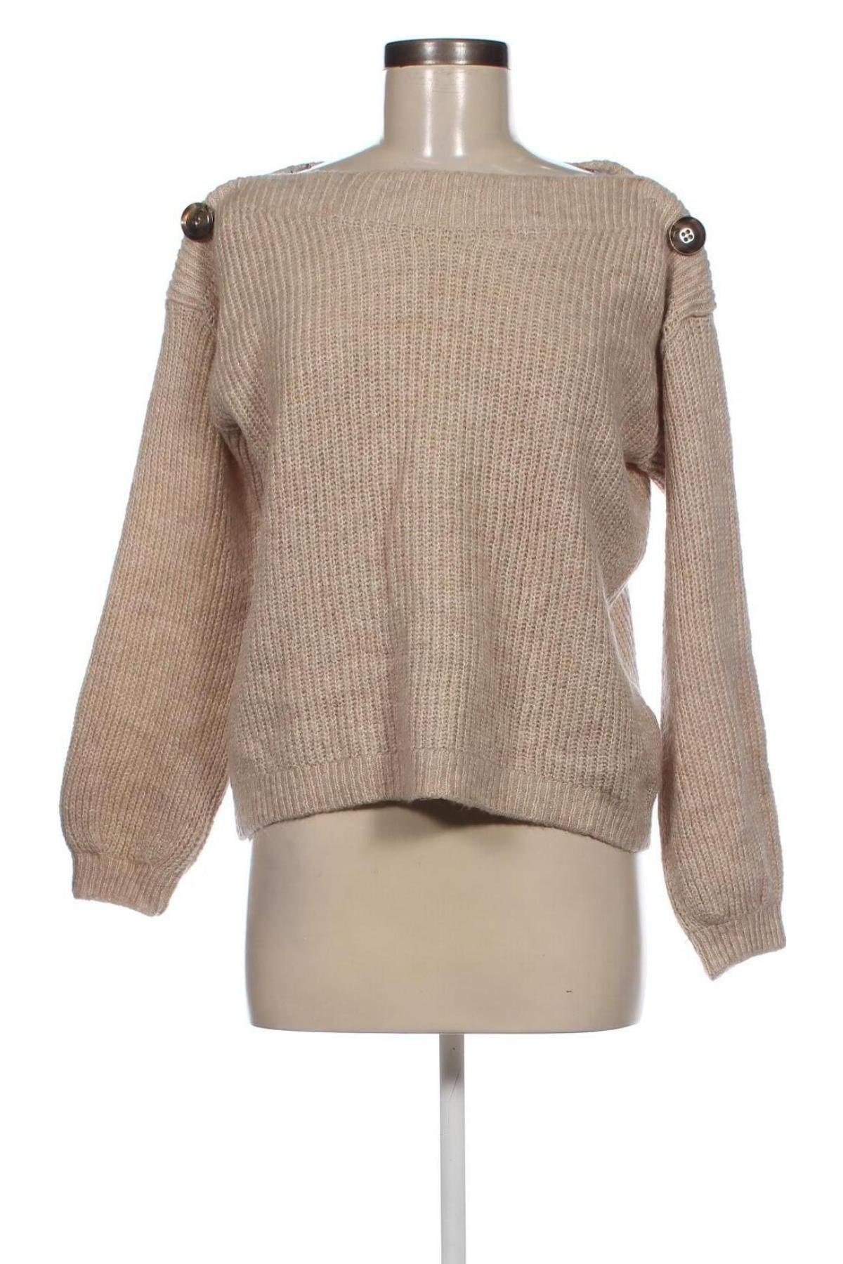 Damski sweter ONLY, Rozmiar S, Kolor Beżowy, Cena 30,99 zł