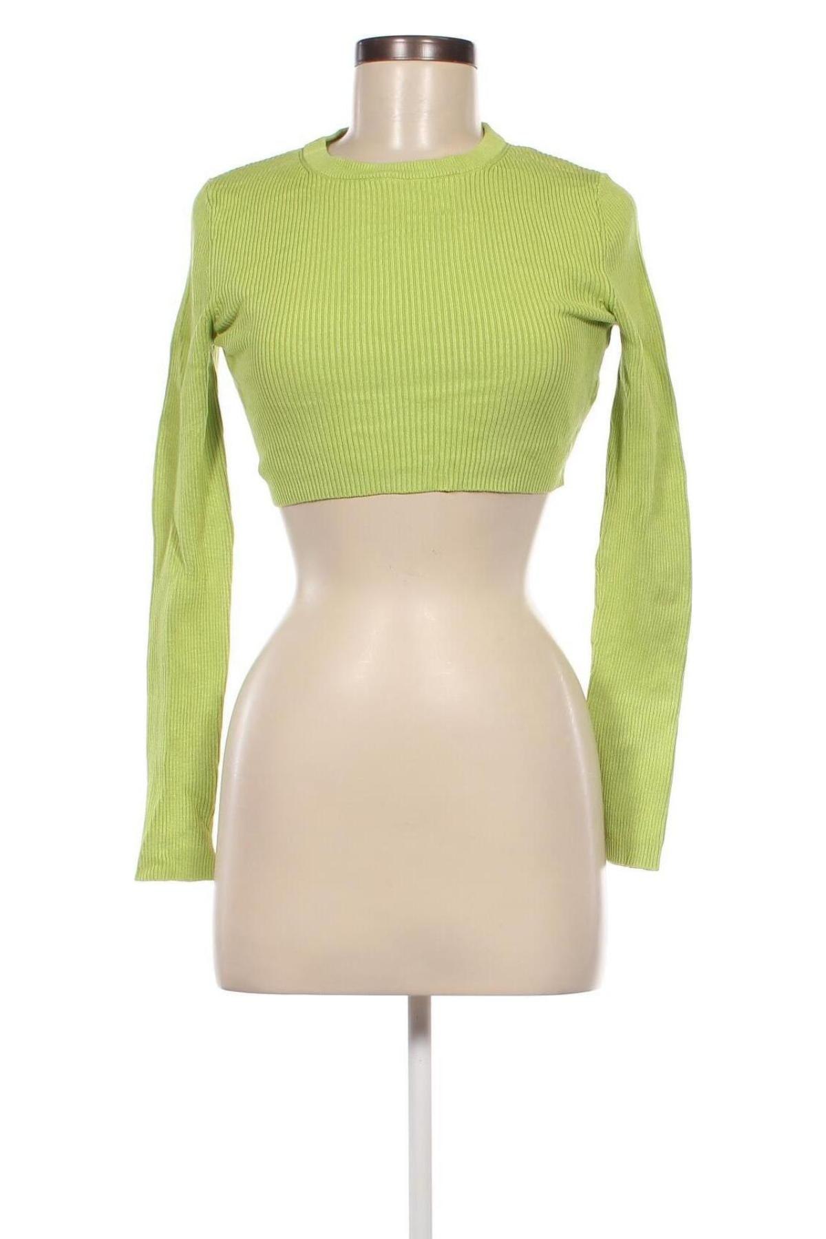 Pulover de femei Pull&Bear, Mărime M, Culoare Verde, Preț 33,99 Lei