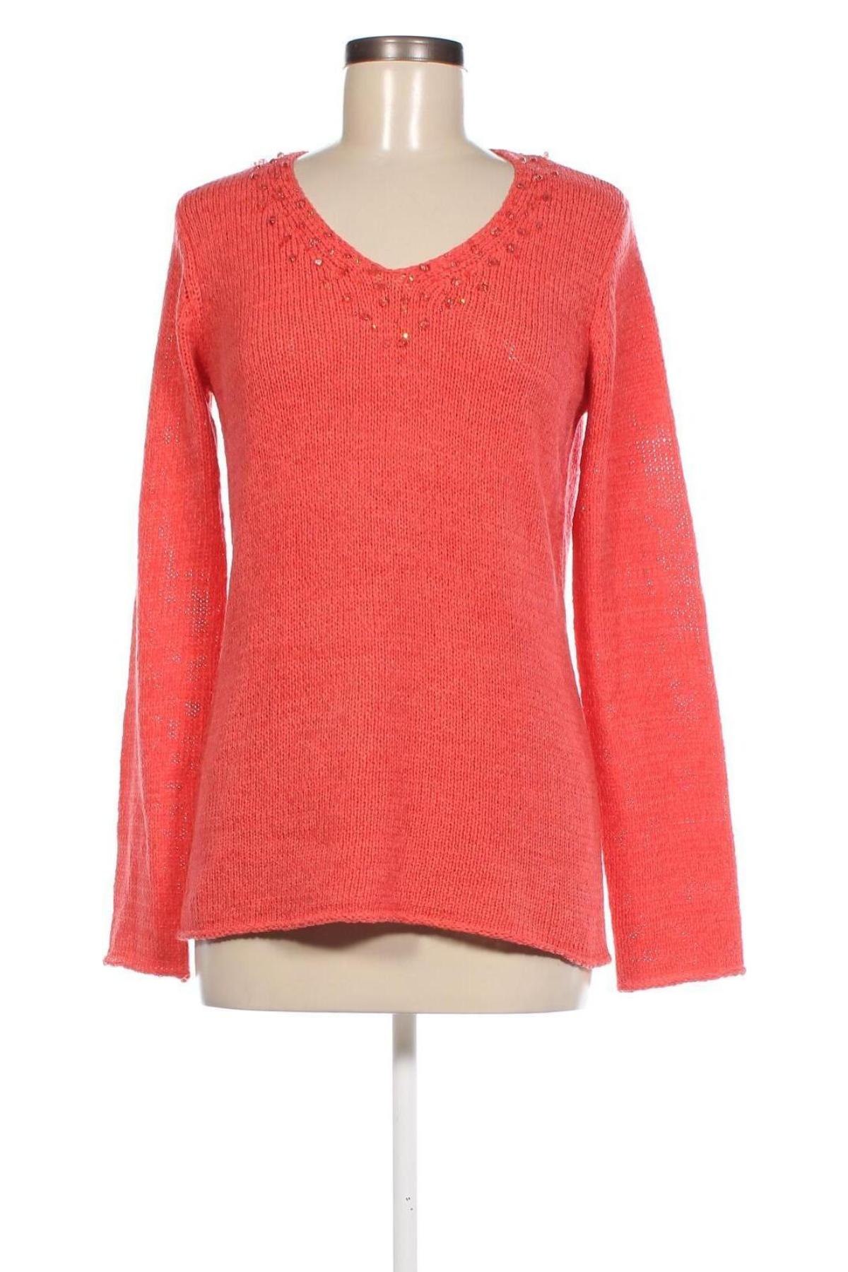 Damenpullover Queenspark, Größe M, Farbe Orange, Preis 7,49 €