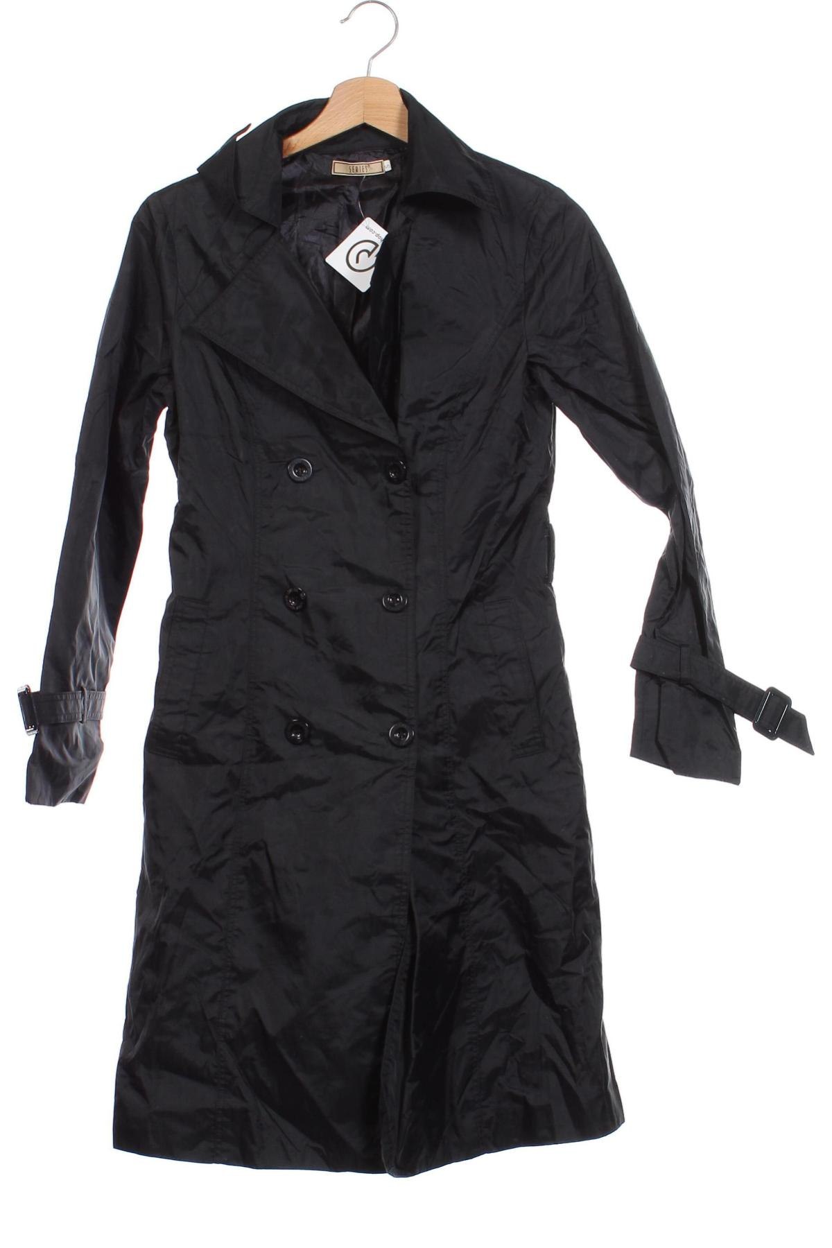 Damen Trench Coat, Größe S, Farbe Schwarz, Preis € 8,99