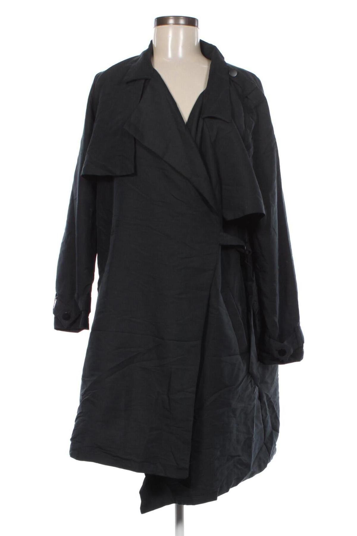 Trench de femei H&M Divided, Mărime L, Culoare Negru, Preț 246,71 Lei