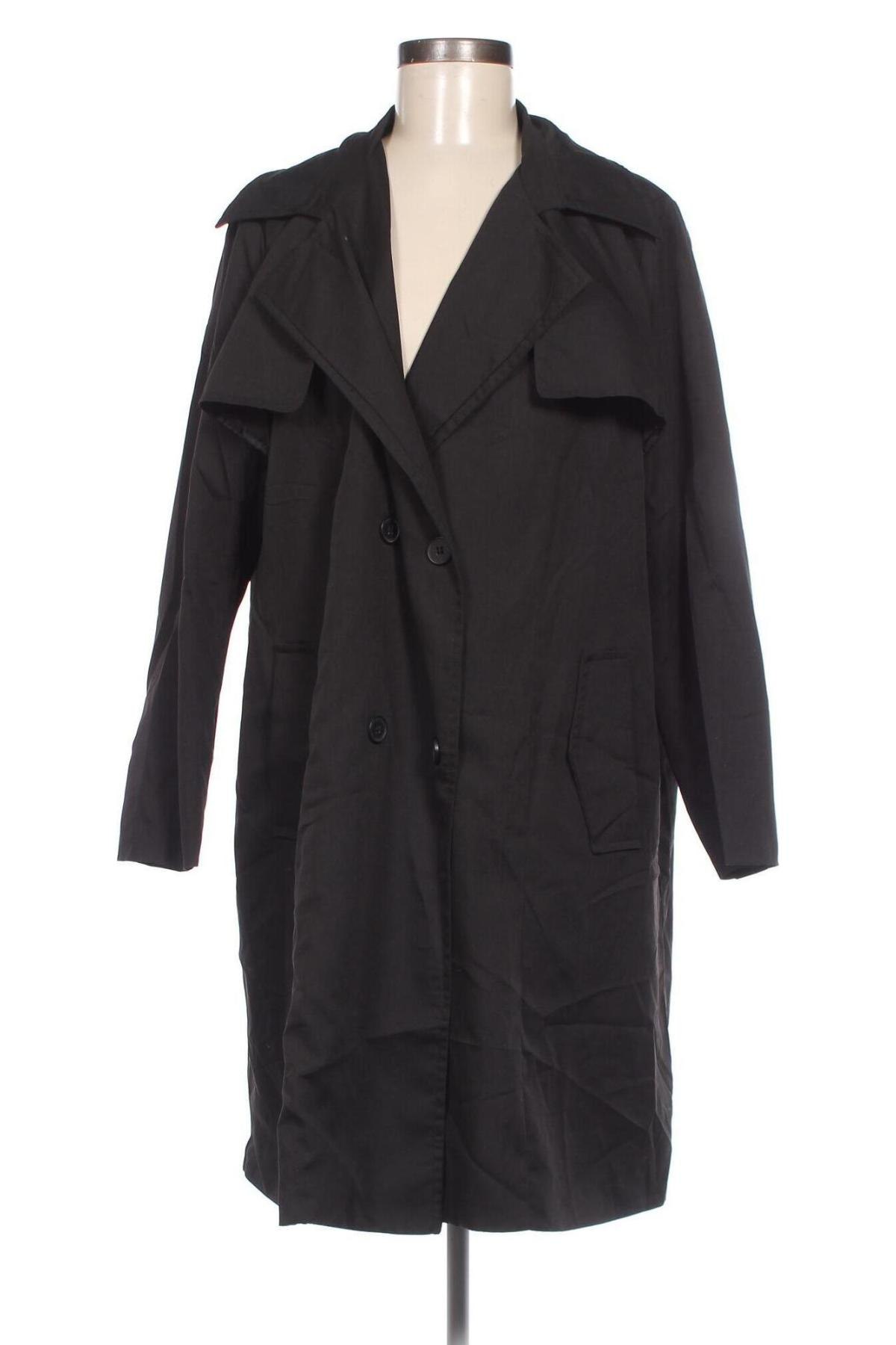 Trench de femei SHEIN, Mărime XL, Culoare Negru, Preț 37,99 Lei