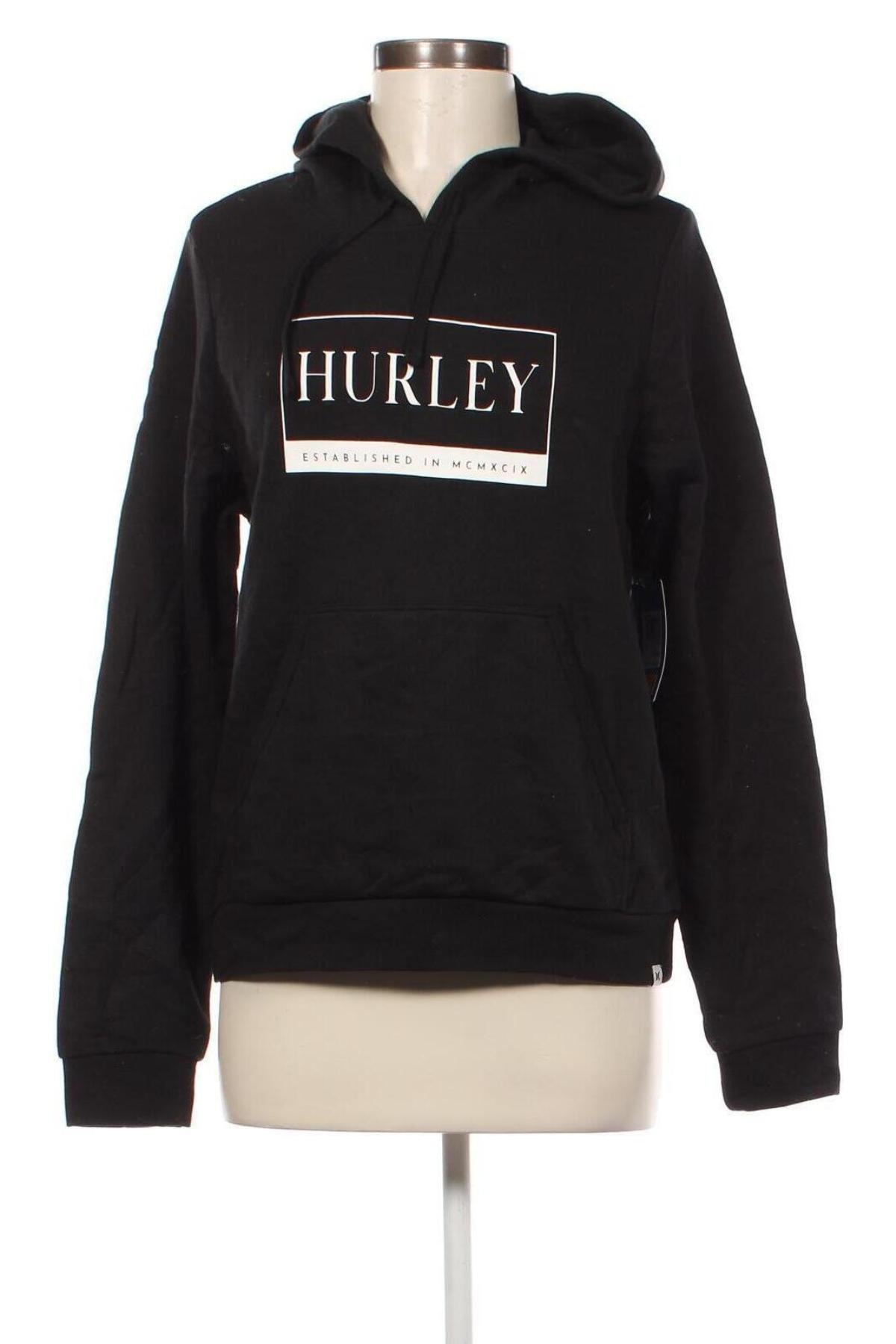 Damen Sweatshirt Hurley, Größe M, Farbe Schwarz, Preis 13,99 €