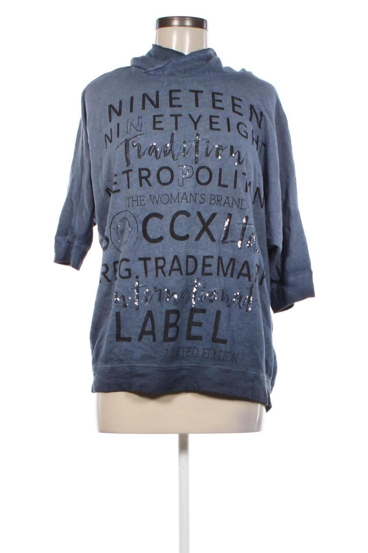 Damen Sweatshirt Soccx, Größe M, Farbe Blau, Preis € 16,99