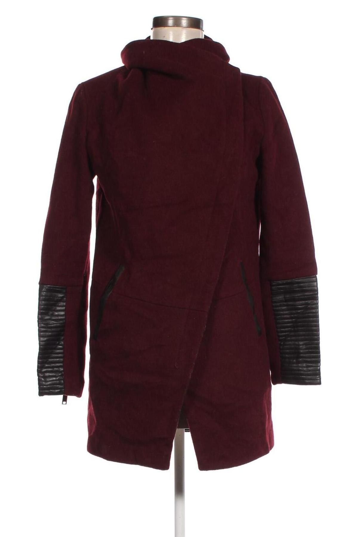 Damenmantel Bershka, Größe S, Farbe Rot, Preis € 26,49